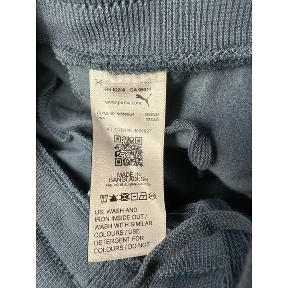 Puma Women's Fleece Sweatpants Essential Logo GRAY SKIES NWT SIZE M - Picture 7 of 9